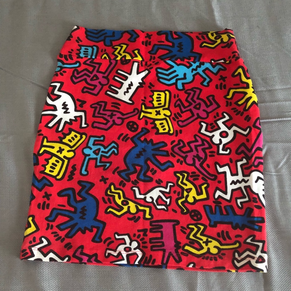 Mini Skirt multi color pattern